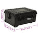 Wheeled Flight Case Black 58x45x27 Cm Pp Poiki