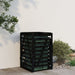 Wheelie Bin Storage Black 84x90x128.5 Cm Solid Wood Pine