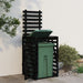 Wheelie Bin Storage Black 84x90x128.5 Cm Solid Wood Pine