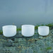 White Crystal Singing Bowl Set Of 3pcs 6’b 8’ f 10 ’a