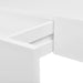 White Mdf Floating Wall Display Shelf 1 Drawer Book Dvd