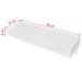 White Mdf Floating Wall Display Shelf 1 Drawer Book Dvd