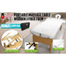 White Portable Beauty Massage Table Bed 3 Fold 70cm Wooden