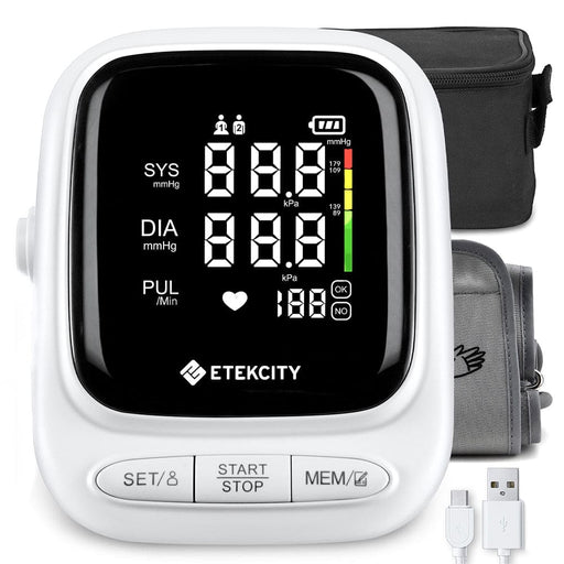 White Smart Blood Pressure Monitor