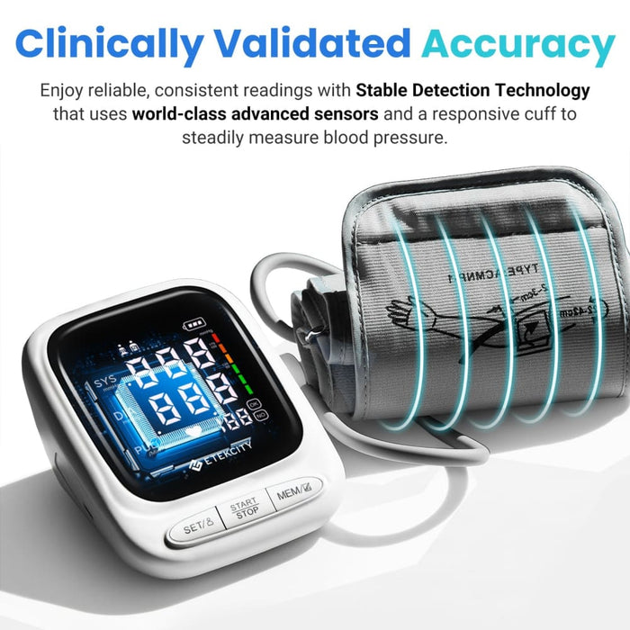 White Smart Blood Pressure Monitor