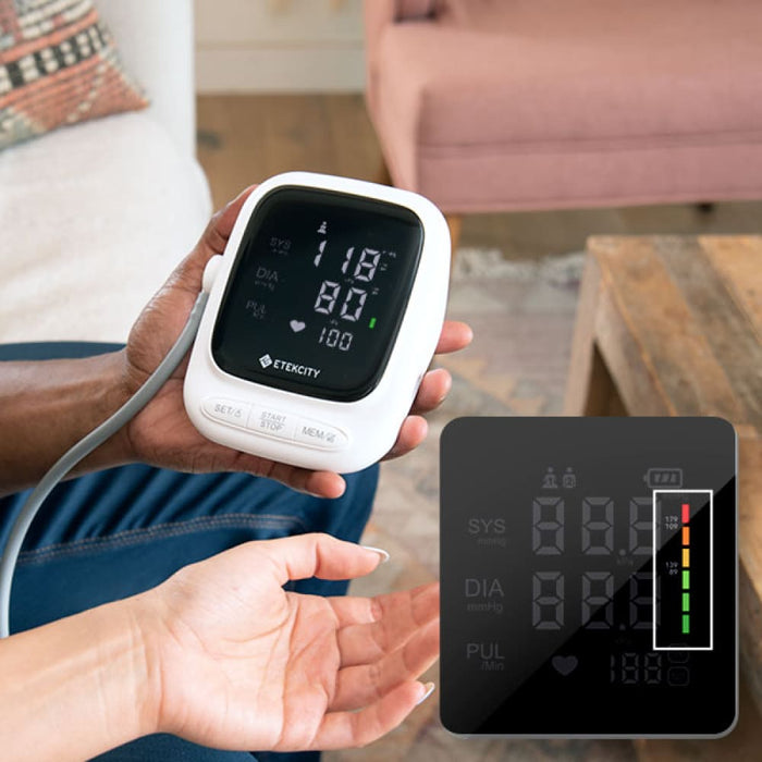 White Smart Blood Pressure Monitor