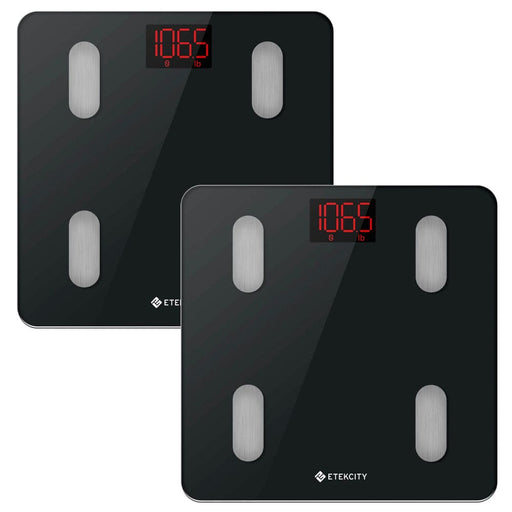 Wifi Body Weight Scale Black Pack Of 2