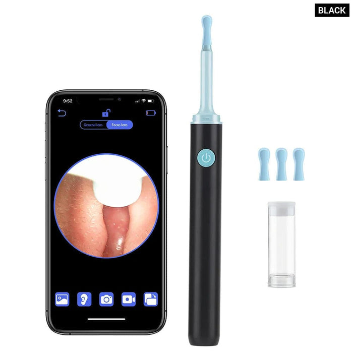 Wifi Ear Cleaner With Led Light And Safe Silicone Spoon