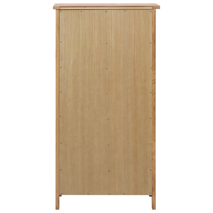 Wine Cabinet 56x32x110 Cm Solid Oak Wood Xaiala