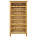 Wine Cabinet 56x32x110 Cm Solid Oak Wood Xaiala