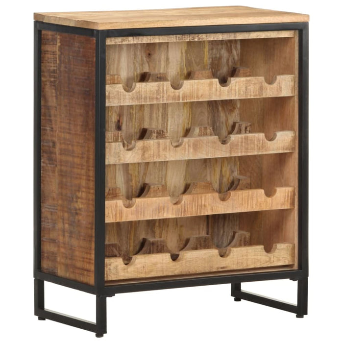 Wine Cabinet 62x33x78.5 Cm Rough Mango Wood Txblnp