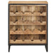 Wine Cabinet 62x33x78.5 Cm Rough Mango Wood Txblnp