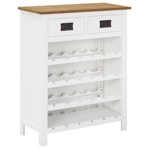 Wine Cabinet 72x32x90 Cm Solid Oak Wood Xnkxop