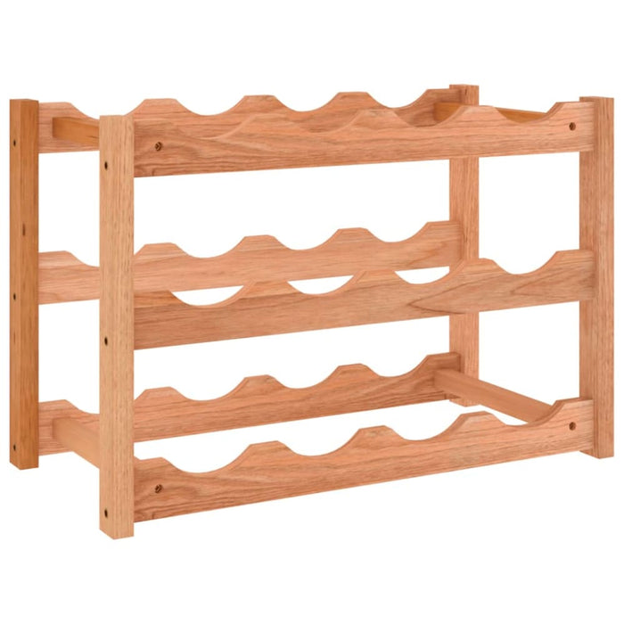 Wine Rack For 12 Bottles Solid Wood Walnut Tpbtlb