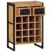 Wine Rack For 16 Bottles Solid Wood Mango Ttnala