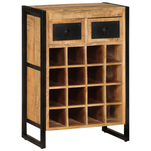 Wine Rack For 16 Bottles Solid Wood Mango Ttnala