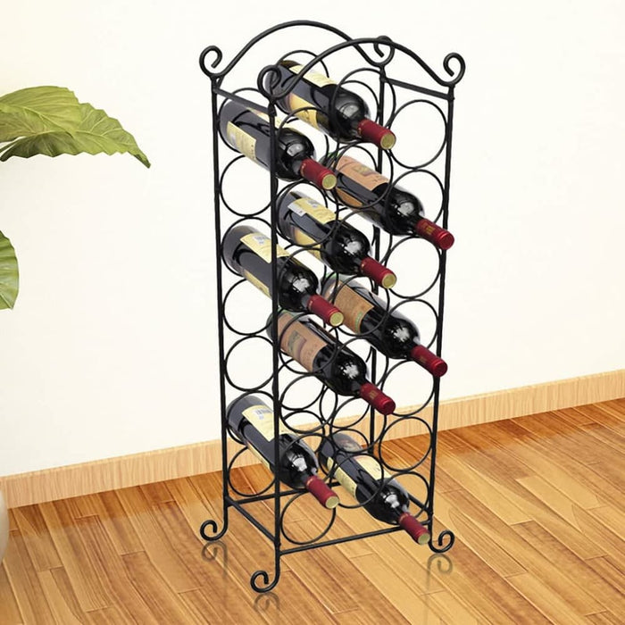 Wine Rack For 21 Bottles Metal Pbxbl