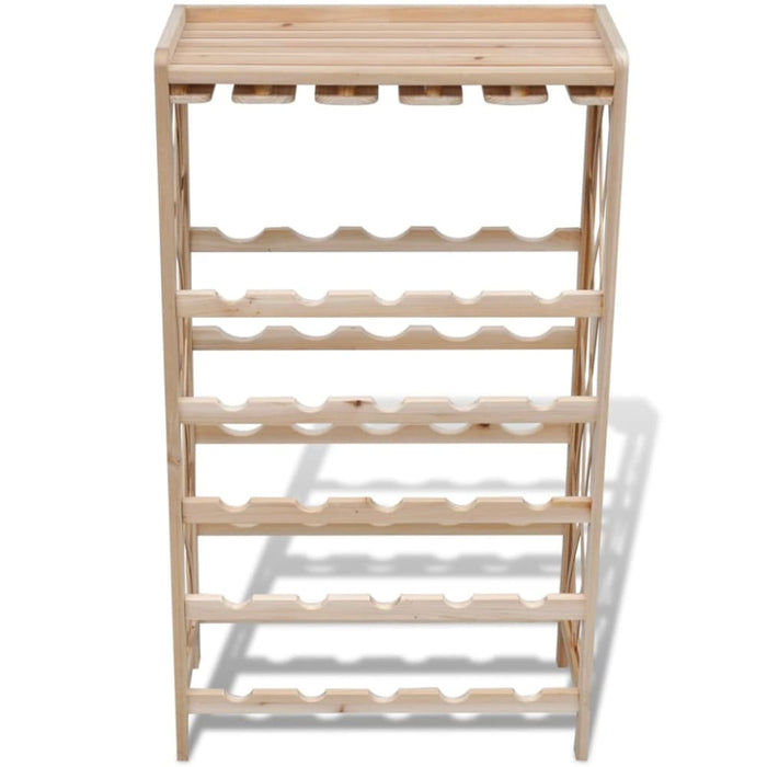 Wine Rack For 25 Bottles Wood Xaobln