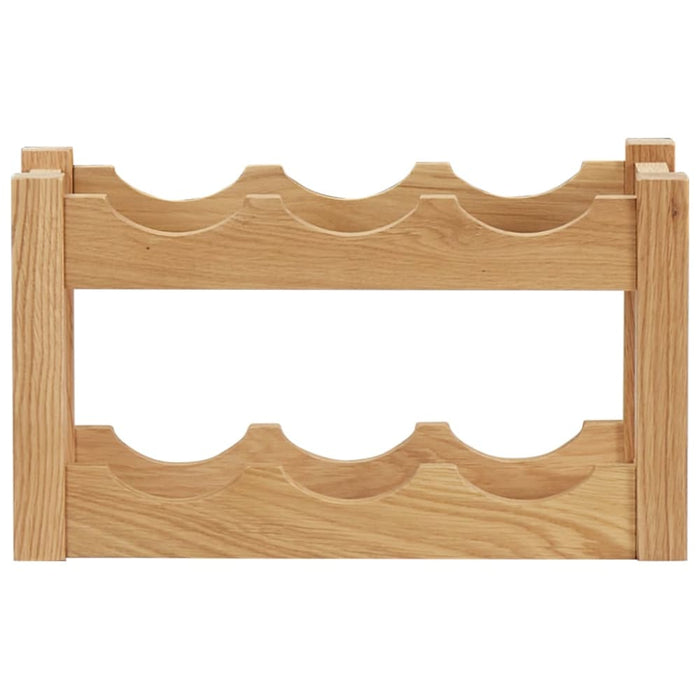 Wine Rack For 6 Bottles 37x21x21 Cm Solid Oak Wood Xnkxbo