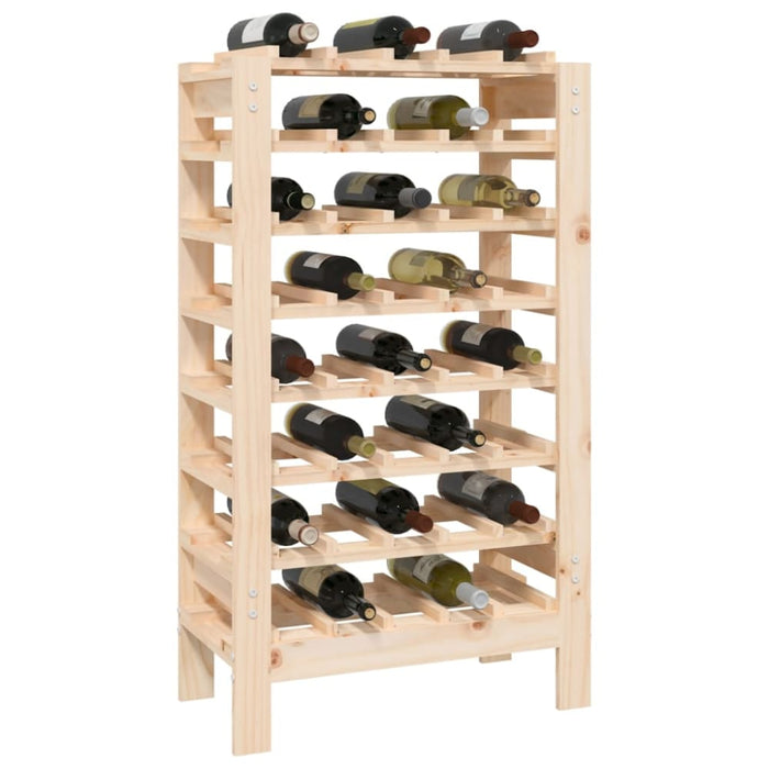 Wine Rack 61.5x30x107.5 Cm Solid Wood Pine Nxxpao