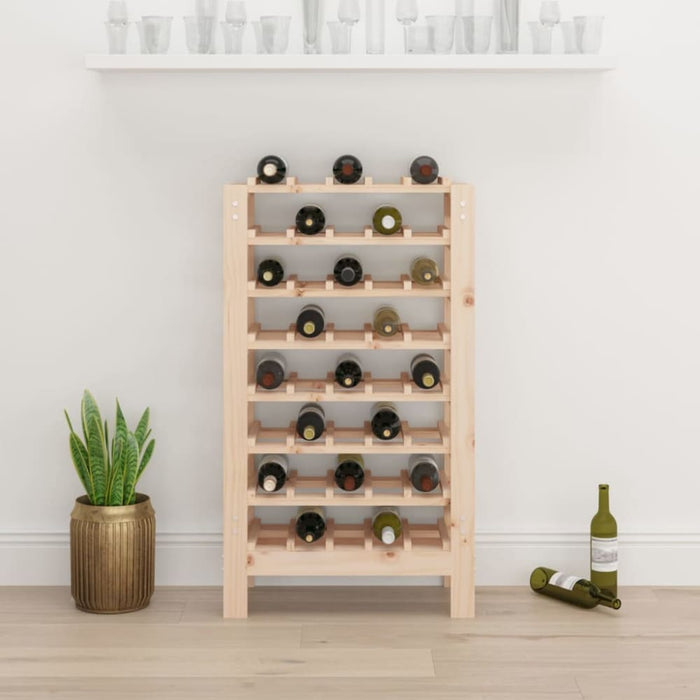 Wine Rack 61.5x30x107.5 Cm Solid Wood Pine Nxxpao