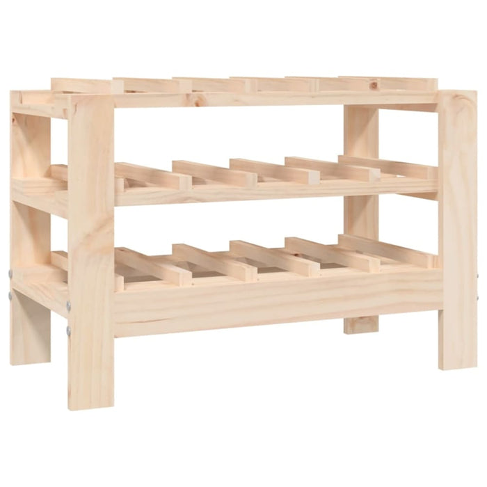 Wine Rack 61.5x30x42 Cm Solid Wood Pine Nxxplo