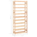 Wine Rack For 77 Bottles Solid Wood Pine Xnloki