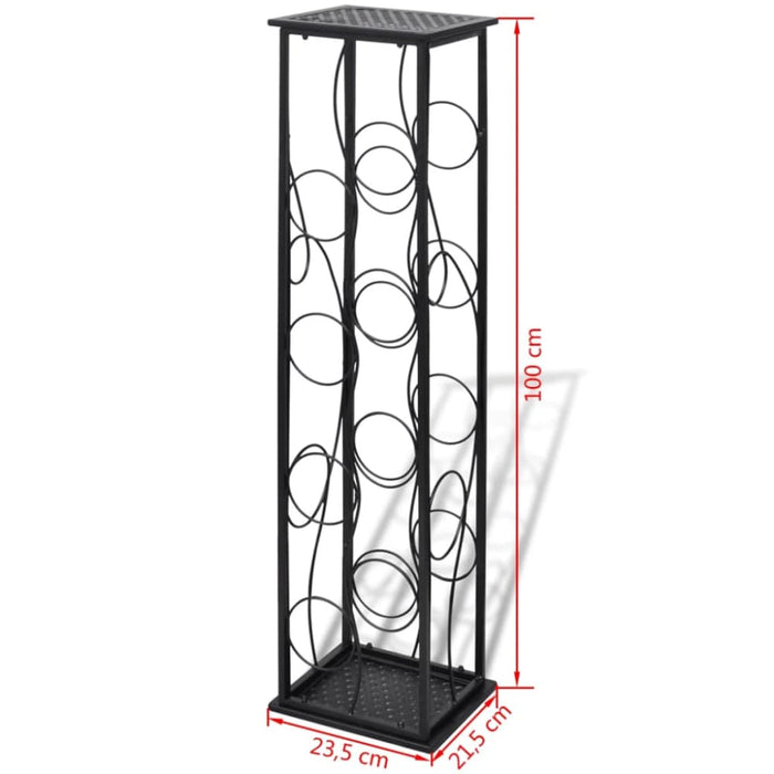 Wine Rack For 8 Bottles Metal Xabkao