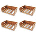 Wine Racks 4 Pcs For 16 Bottles Solid Reclaimed Wood Xaaako