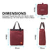 Wine Shopper Bag Tote Foldable Travel Laptop Grocery