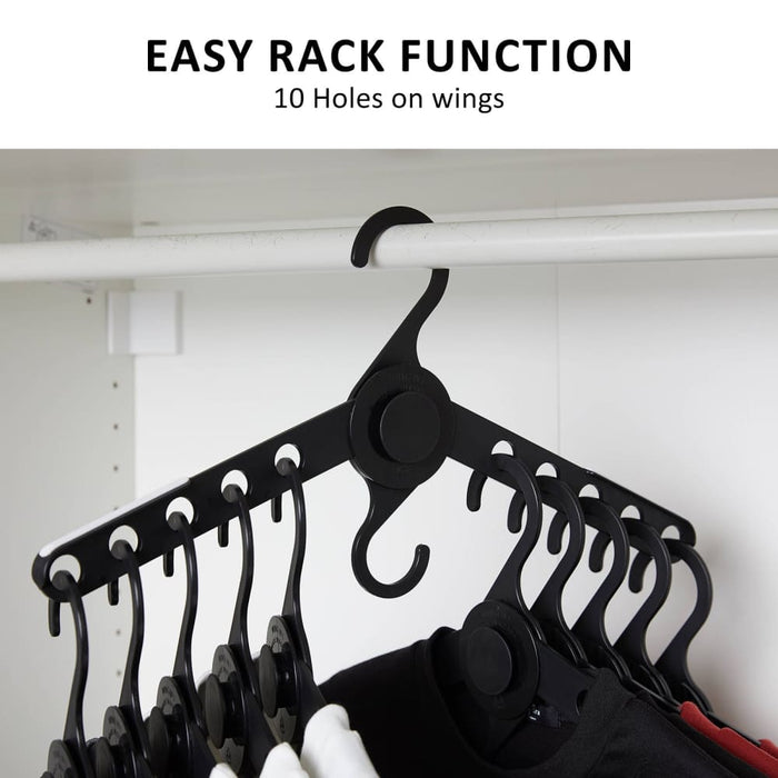 Wing 50 Set Black Plus Hanger Multiple Clothes Rack