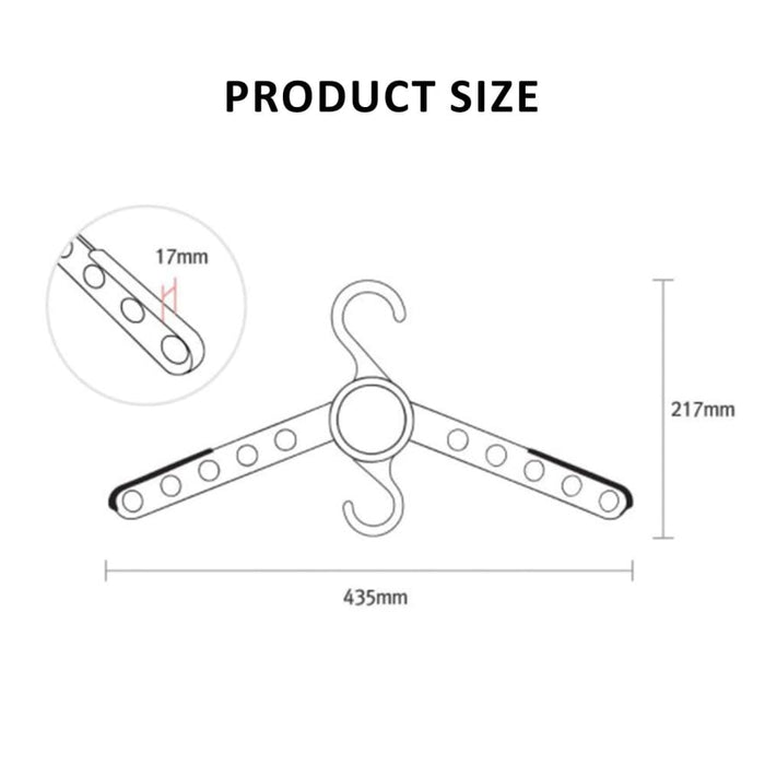 Wing 50 Set White Plus Hanger Multiple Clothes Rack