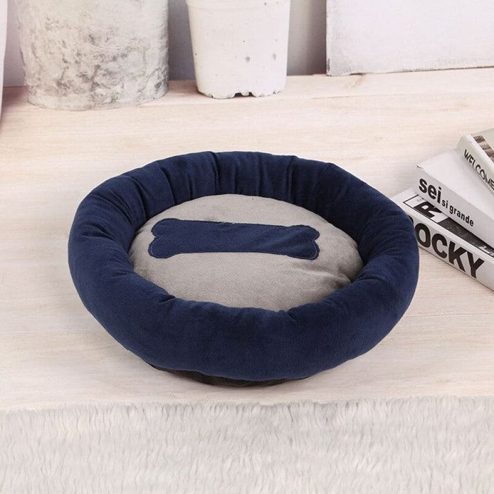 Winter Warm Antiskid Short Plush Soft Pet Bed For Small