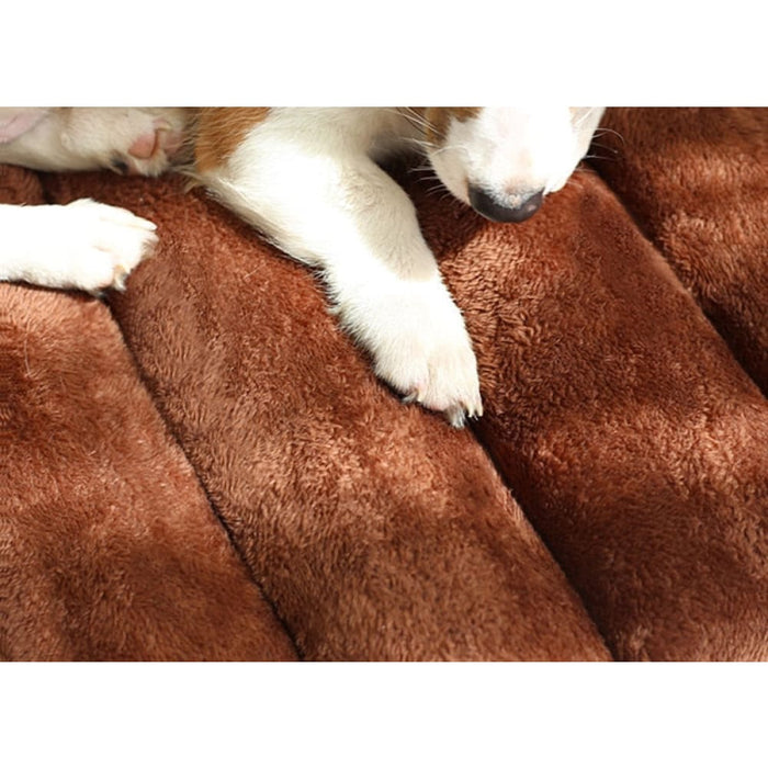 Winter Warm Foldable Anti-slip Thick Pet Mat For Medium