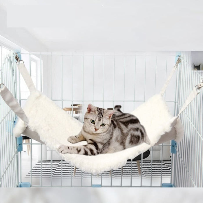 Winter Warm Reversible Suede Cosy Pet Hanging Bed For Cats