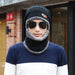 Winter Wool Scarf Caps Balaclava Mask For Men Women