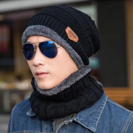 Winter Wool Scarf Caps Balaclava Mask For Men Women