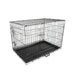 Wire Dog Cage Foldable Crate Kennel 30in With Tray