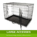 Wire Dog Cage Foldable Crate Kennel 30in With Tray