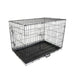 Wire Dog Cage Foldable Crate Kennel 36in With Tray