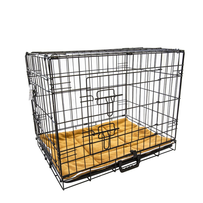 Wire Dog Cage Foldable Crate Kennel 36in Withtray Cushion