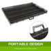 Wire Dog Cage Foldable Crate Kennel 42in With Tray