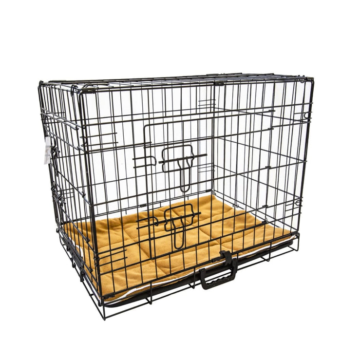 Wire Dog Cage Foldable Crate Kennel 42in With Tray