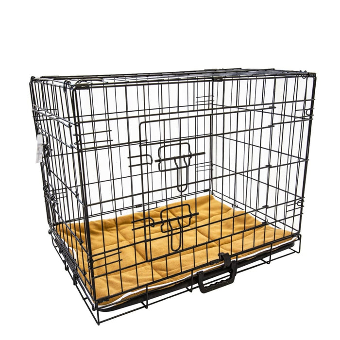 Wire Dog Cage Foldable Crate Kennel 48in With Tray