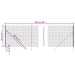 Wire Mesh Fence Anthracite 1.4x25 m Galvanised Steel Opaxtp