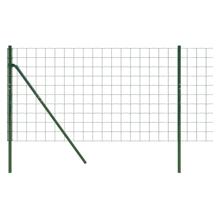 Wire Mesh Fence Green 1x25 m Galvanised Steel Opabnk