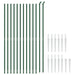 Wire Mesh Fence With Spike Anchors Green 1.6x25 m Opaoab