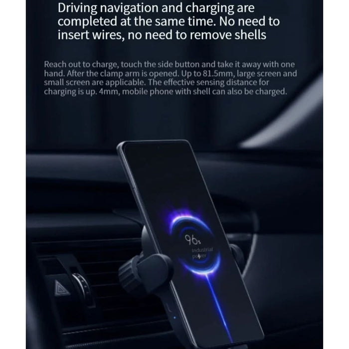 Wireless Car Charger With Fast Charging And Phone Holder