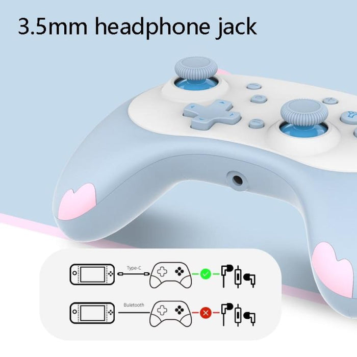 Wireless Cat Shaped Tooth Handle For Nintendo Switch