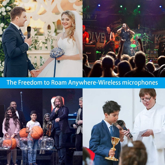 Wireless Dynamic Microphone& Receiver For Outdoor Party